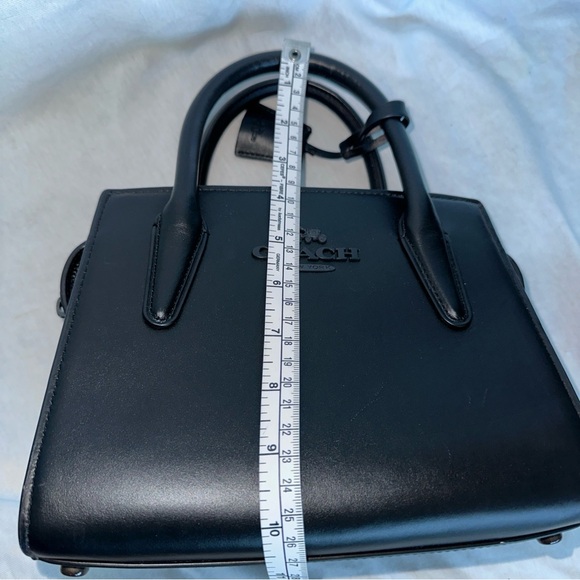 Coach Andrea carryall Black Leather Handbag CP081 - Picture 8 of 16